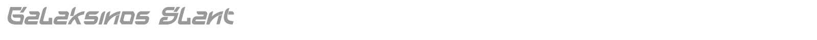 Galaksinos font preview